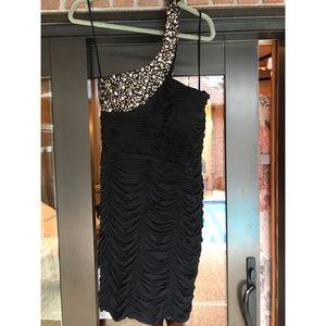 Alberto Makali Beaded Cocktail Dress